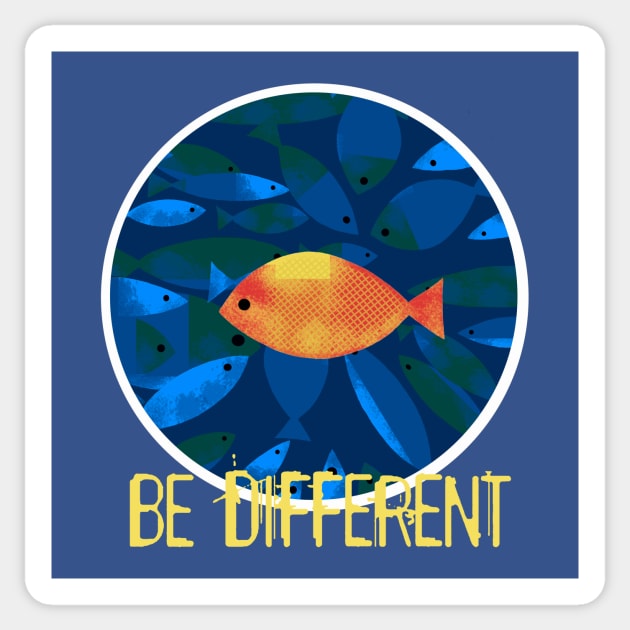 Be Different Sticker by Scratch